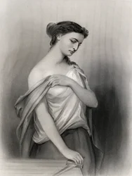 Lucretia, ilustração de &39;World noted women&39; por Mary Cowden Clarke, 1858